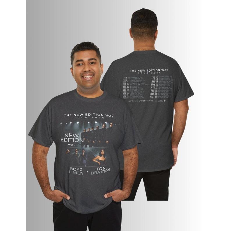 2026 Summer Fashion Trendy Tee Unisex T Shirt New Edition - Apparel Outfit Concert the New Edition 2026 - Merch Apparel New Edition Hip Hop Streetwear