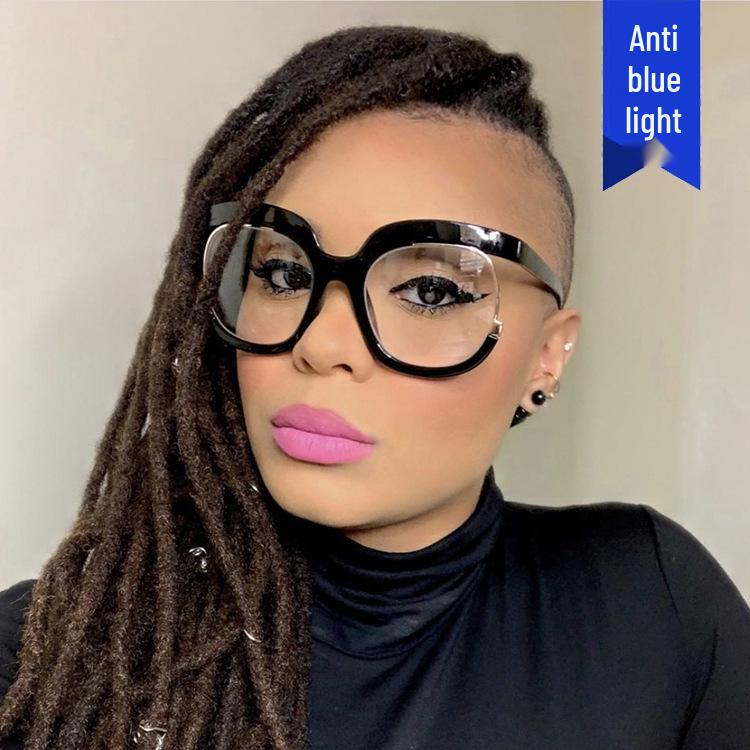 2022 Trendy Round Owl Eyeglass Frames: Anti-Blue Light European & American Style