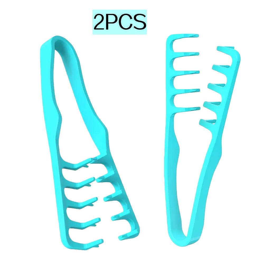 

2 Pieces Men’s Styling Combs, Made of Plastic. They are Suitable for Daily Commute, Business Trips, Travel and Office Use синий