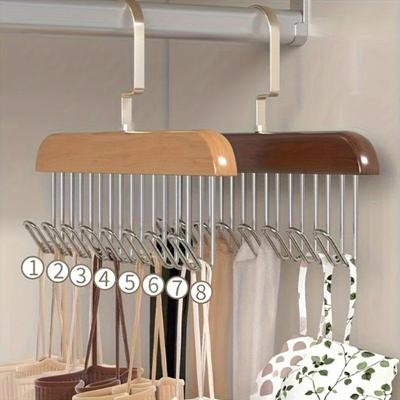 Stand Hooks, Space-Saving Multifunctional Heavy Duty 360 ° Rotating Wardrobe Storage Organizer, Suitable for Vest, Swimwear, Bra, Scarf, Hat, Belt