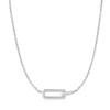[Worn by Jung Yong-hwa] Glam Interlock Stone-Set 925 Silver Necklace N037-01H