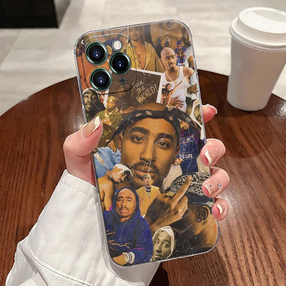 2 Pac Tupac Tupad Jada Rapper Case For Apple iPhone 17 16 15 14 13 12 11 Pro Max Plus 16E 17Air 17Pro Phone Cover Silicone Funda