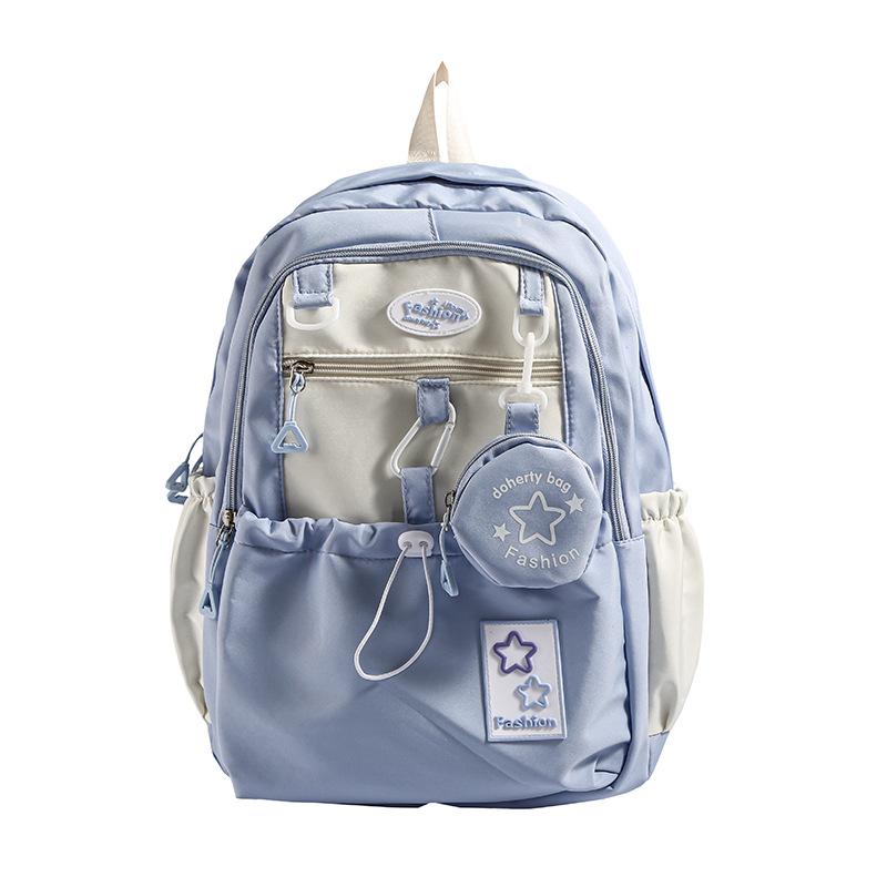 Schoolbag backpack women's 1011 new cute girl schoolbag Korean version junior high school high school students large capacity high value backpack