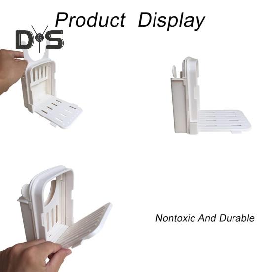 Cortadora de pan para pan casero, guía para cortar pan plegable, cortadora de pan de 3 tamaños, cortadora de pan fino, cortadora de pan manual para bagels de cocina