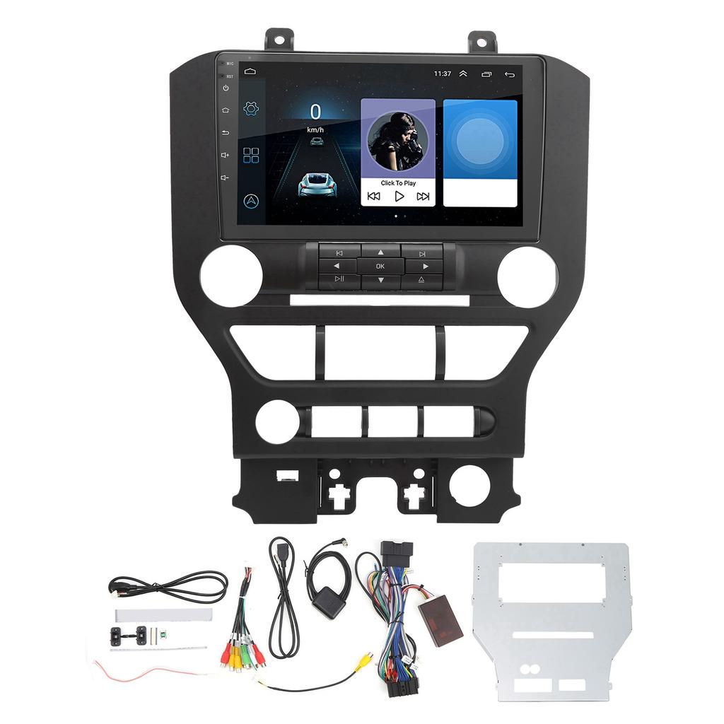 9in Bluetooth 4.0 Car GPS Navigation System MultiFunction Reversing Image Fit for Ford Mustang 20162020(1+16G )