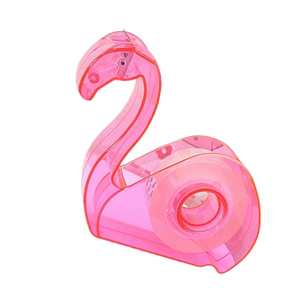 Flamingo Tape Dispenser Practical Tape Cutter Craft Scrapbooking Tool Desktop Tape Holder Easy to Use Desk Accessories