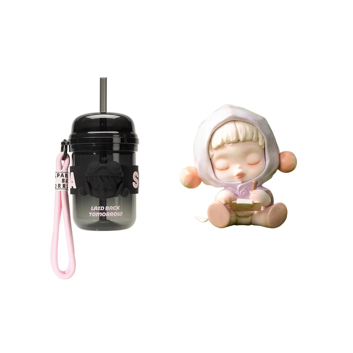 

New POP MART Skullpanda Temperature Collection Random 1 Mystery Box+SP 3D Effect Travel Mug Trend Based Products PPMT-2405-2527 Single blind box + 3D portable cup