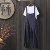 Spring Corduroy Solid Color Casual Long Overalls