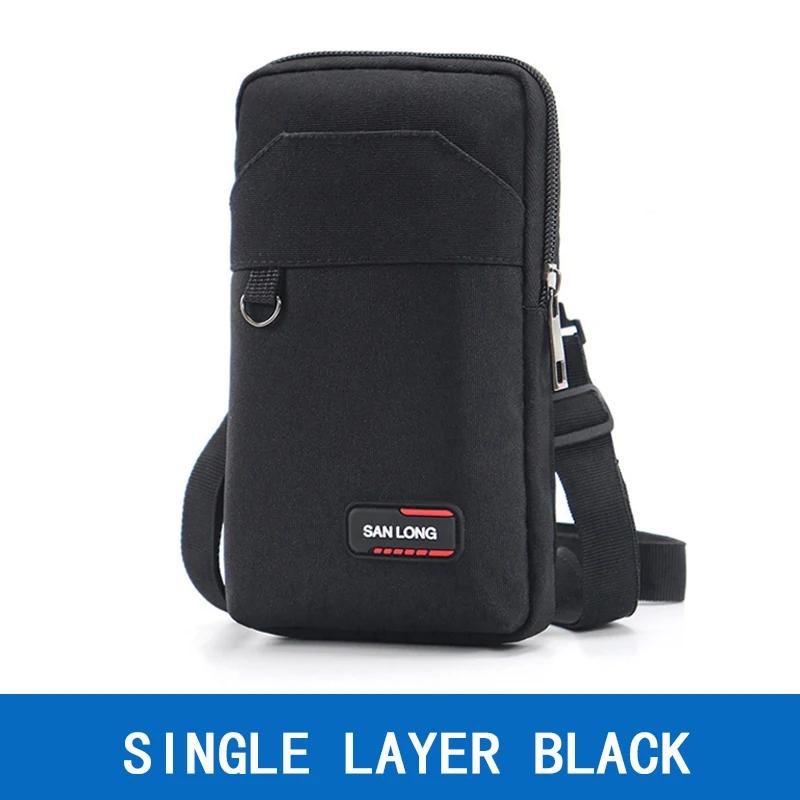 

Спортивная диагональная водонепроницаемая поясная сумка для спорта на открытом воздухе, двух- или трехслойная военная мужская сумка для мобильного телефона, тактическая сумка для кемпинга и охоты