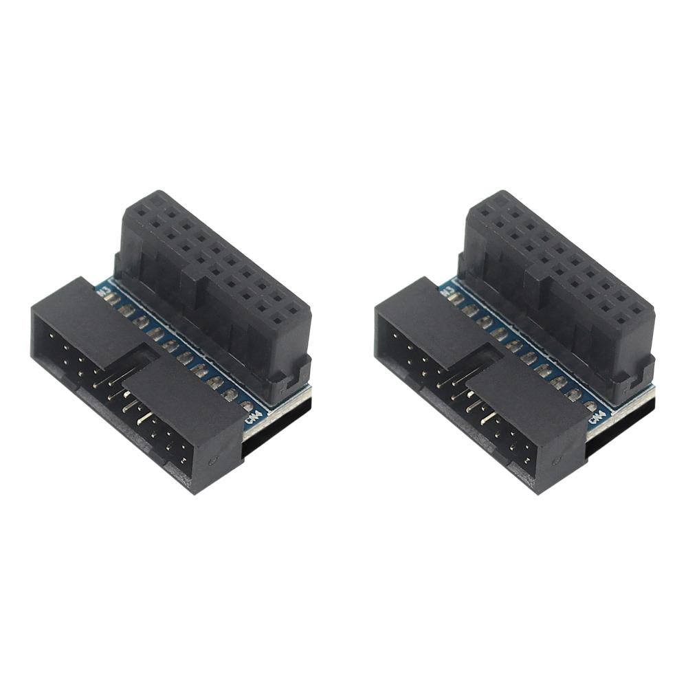USB 3.0 19pin 20pin Male To Female Extension Adapter Angled 90 Degree for Motherboard Mainboard Connector Socket