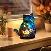 Painted Resin Animal Table Lamp Wild Animal Sculpture Stained Resin Lamp Colorful Night Light Decoration for Bedroom Living Room Christmas Gifts