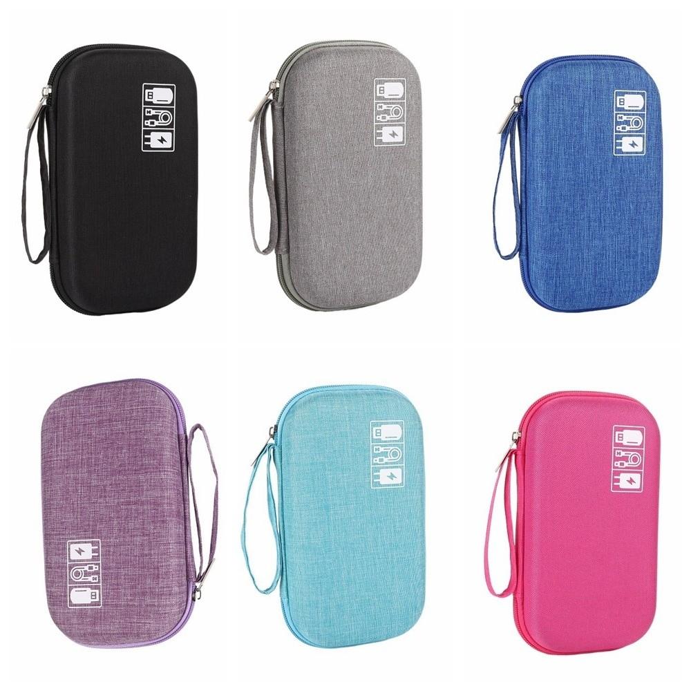 Hard EVA Digital Storage Bag Shockproof Data Cable Organizer Bag  Electronic Products