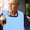Adjustable Adult Bib for Elderly Seniors Special Needs Reusable Cotton Food Stain Protector for Eating Feeding Makeup Face