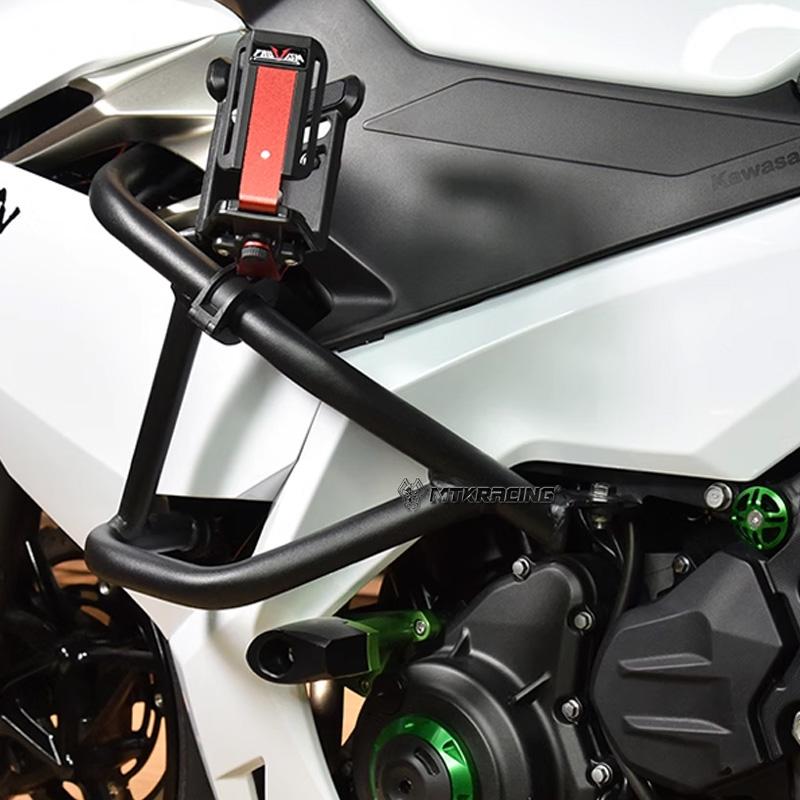 MTKRACING For KAWASAKI NINJA 400 2018-2025 Motorcycle Accessory Bumper Engine Guard Crash Bar Body Frame Protector