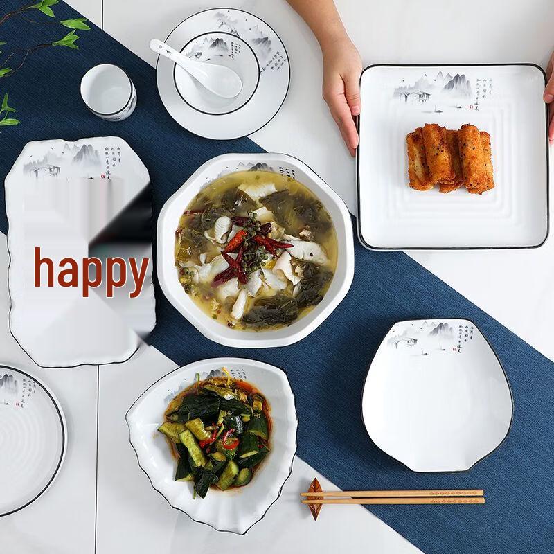 Keramické servírovací talíře do restaurací a hotelů Jinmeili