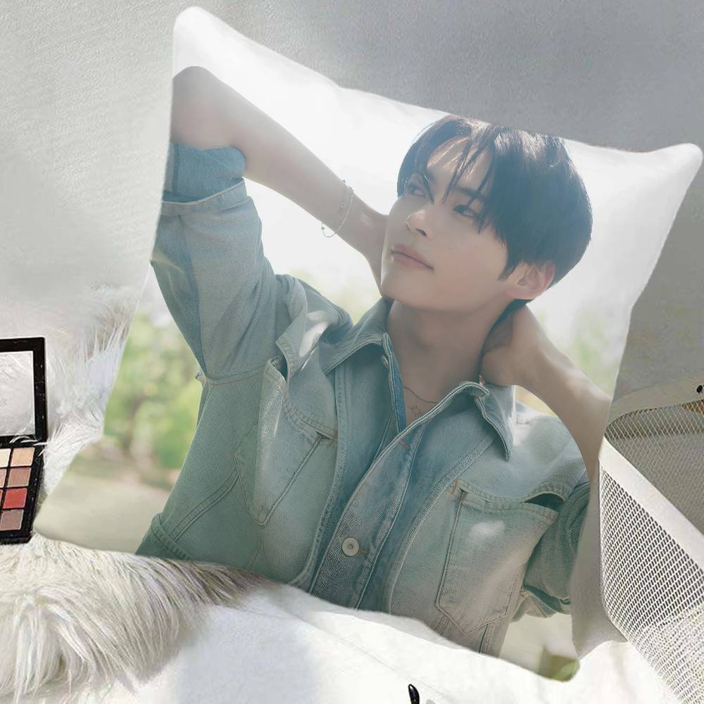 kpop Sung Han Bin Pillow Case Square Pillow Bedroom Sofa Leisure Comfort Cushion Car Home Decoration