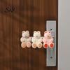 Door Handle Shock Absorber Bear Stopper Wall Protector Adhesive-Free Silicone Lever Stop Adhesive-free Guard Bumper Noise Reduction Home Office