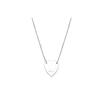 Gucci Trademark Heart Necklace Silver YBB223512001