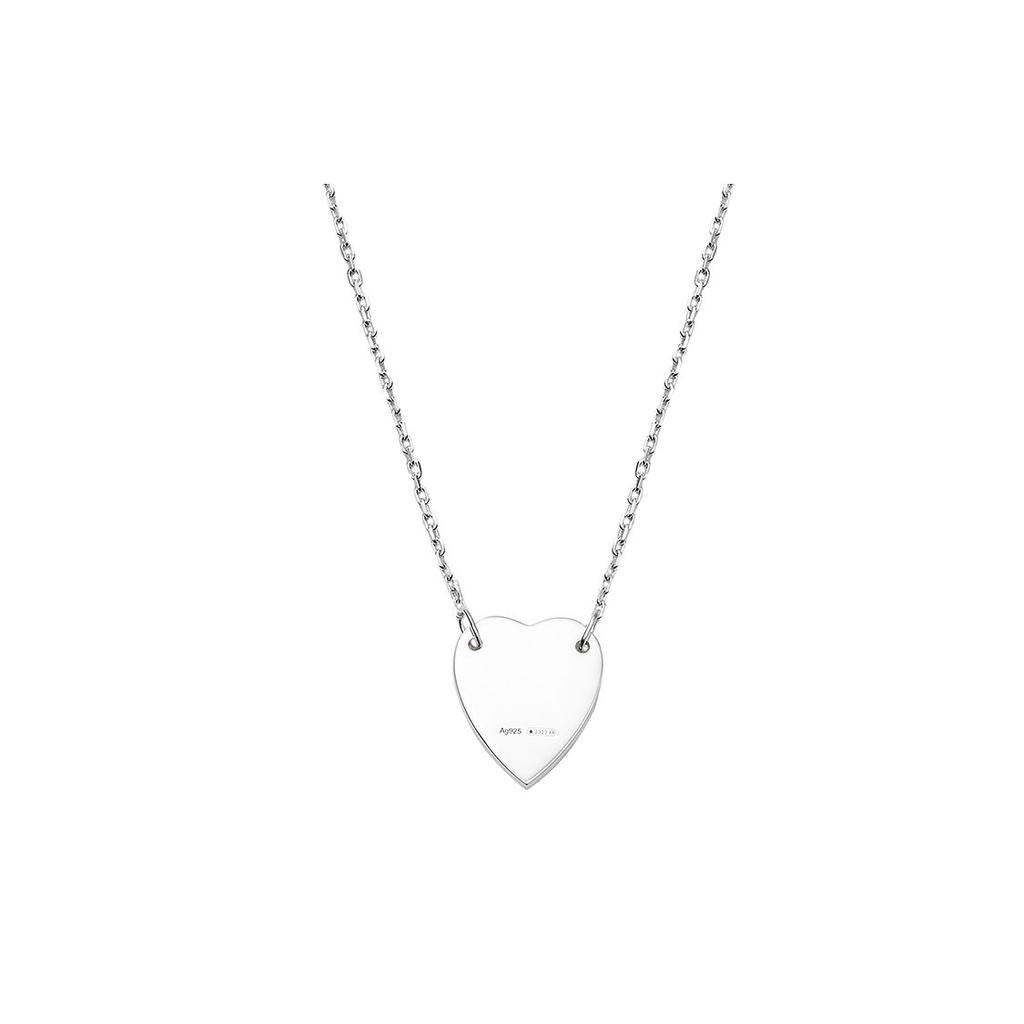 Gucci Trademark Heart Necklace Silver YBB223512001