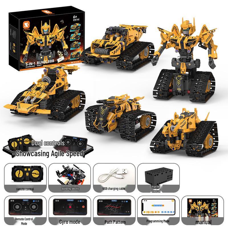 Kit de robot programmable télécommandé avec blocs de construction pour l'exploration scientifique éducative