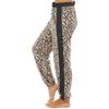 Women Spring Summer Casual Sport High-Waisted Elastic Waist Leopard Jogging Pants