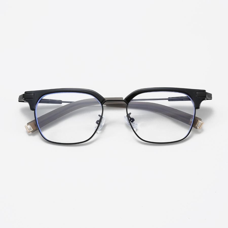 00179 Retro Day Eyebrow Frame Men'S And Women'S Myopia Glasses Frame Trendy Literary Flat Mirror Frame Can Be Matched With Degrees