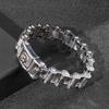 Trendy Personality Domineering Skull Bicycle Chain Titanium Steel Men'S Bracelet