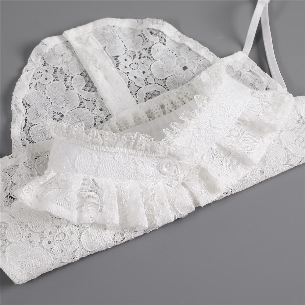 Embroidery False Collars Cotton Adjustable Detachable Women Fake Collars Blouse Top Half Shirt Decoration Clothes Accessories