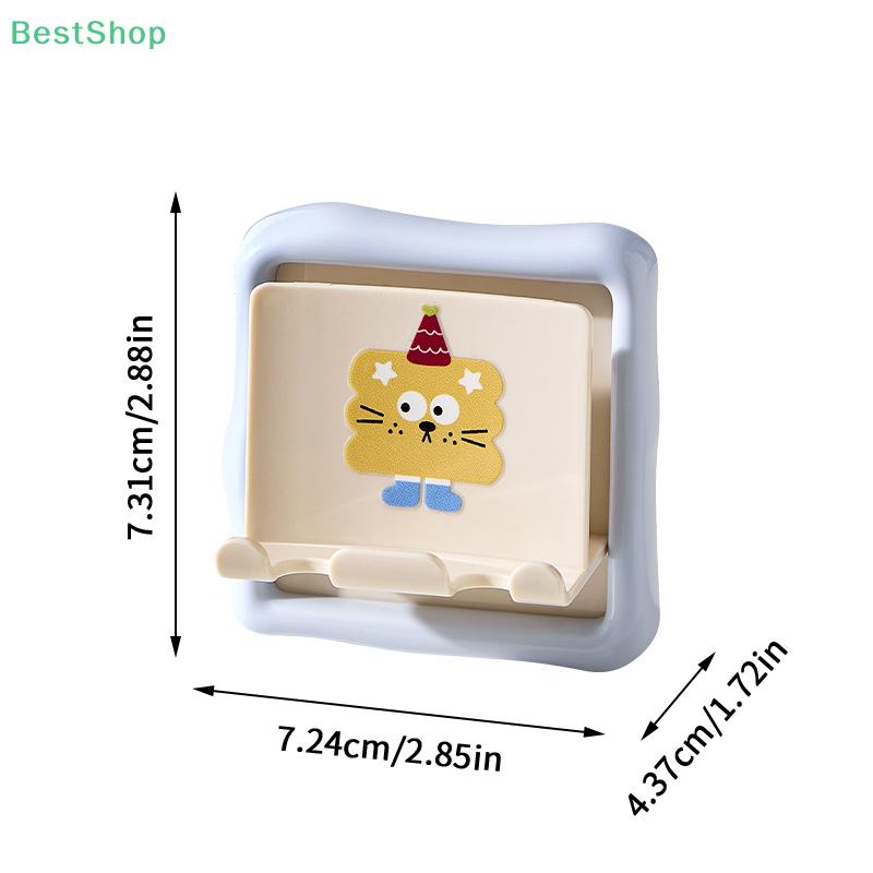 Wall-mounted Cartoon Toothbrush Rack,Toothbrush And Toothpaste Storage Rack, Punch Free Bathroom Storage