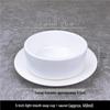 Pure White Ceramic Soup Cup & Saucer Set (10-Pack)