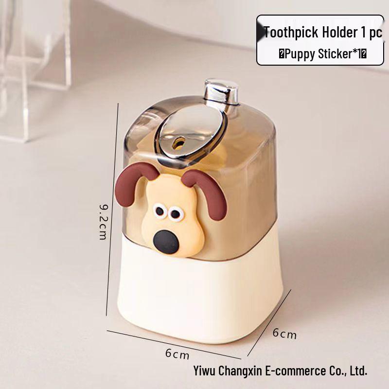 Elegant Pop-Up Toothpick Holder: Stylish Cream Design for Home or Luxury Restaurant Use.