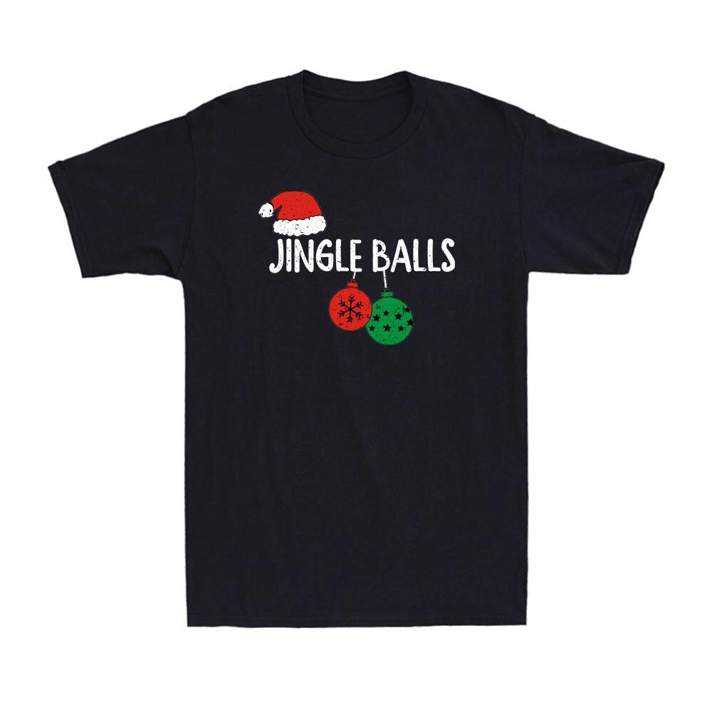 Jingle Balls Tinsel Tits Funny Christmas Couple Matching Gift Men s T-Shirt XXL