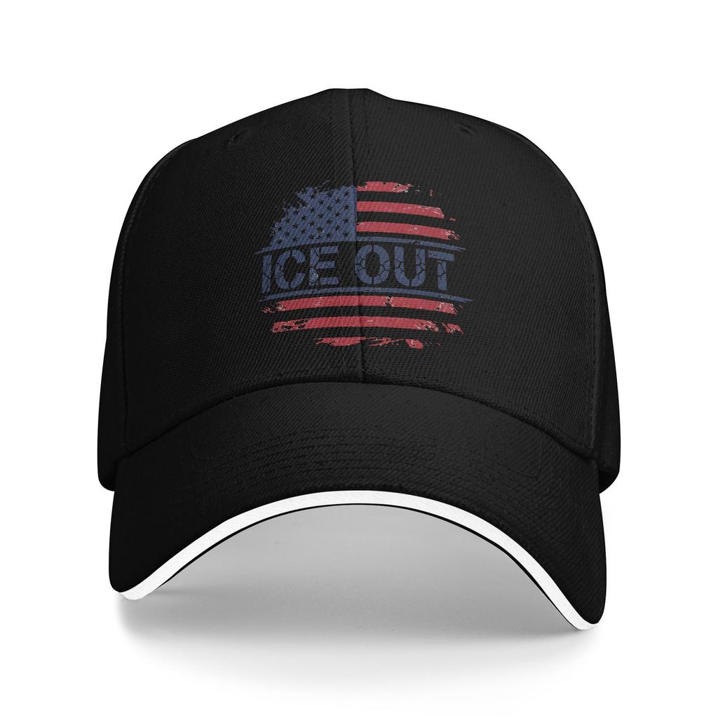 Casual Ice Out  Anti Ice Minneapolis Abolish Ice Baseball Cap for Men Women Snapback Cap  Daily Workouts Gift Sun Hats