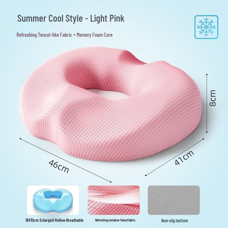 Comfortable Anti-Slip Seat Cushion for Office & Wheelchair - Relieves Pressure & Supports Posture