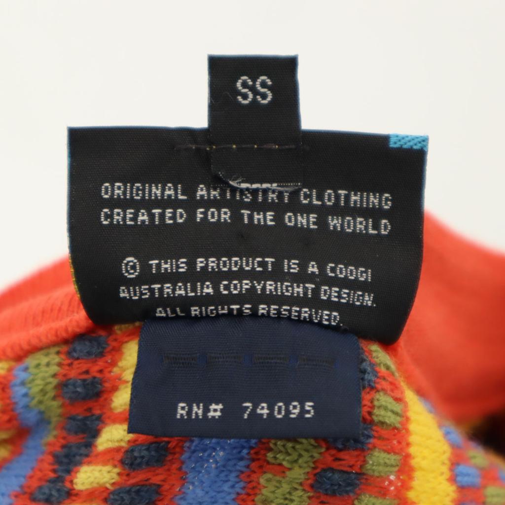 Coogi Fatto in Australia Manico complessivo Manica lunga Maglione lavorato a maglia 3D Uomo Usato