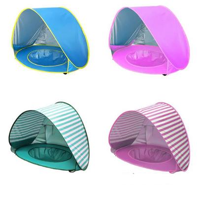 Tenda de praia para bebês, abrigo solar com proteção UV e piscina, barraca de praia para crianças, proteção solar portátil, sombra para piscina, abrigo solar com proteção UV