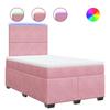 Maison Exclusive - Sommier à lattes de lit avec matelas Rose 120x200 cm Velours