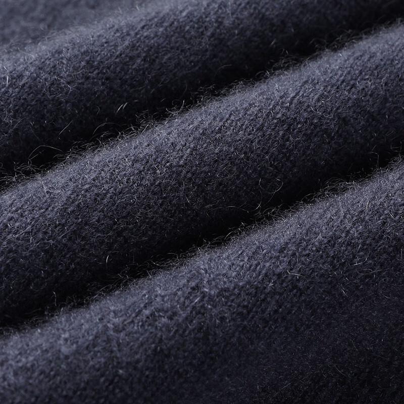 Hengyuanxiang Men's Round Neck Thick Cashmere Sweater