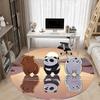 1pc We Bare Bears Friends Office Round Area Rug, Under Office Chairs Bedroom Living Room Home Decor, Room Decoa1022174