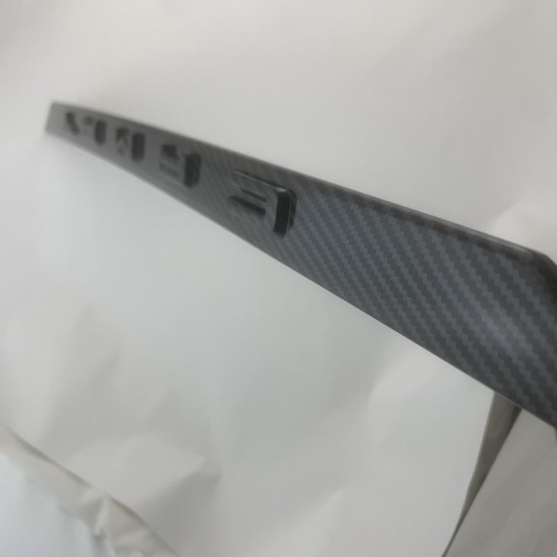 1pcs New Paste Style Car ABS Chrome Carbon Accessories Plated Rear Trunk Lid Cover Trim 2018   For Toyota Camry 8