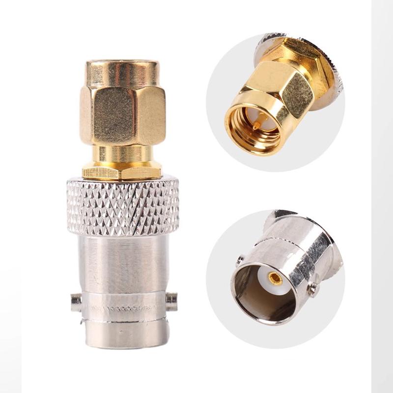 5/20/100PCS RF Connector RF Coax Coaxial SMA Male Plug to BNC Female M/F Radio Antenna Connector Adapter Gold Plating