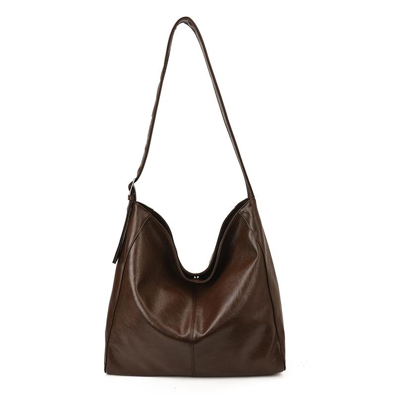 Vintage Commuter Bag Women's Large Capacity Underarm Bag Single Shoulder Messenger Bag