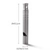 Metal Alloy Single Tube Referee Whistle Portable Loud Light Weight Emergencies Whistles Outdoor Tool for Women Men