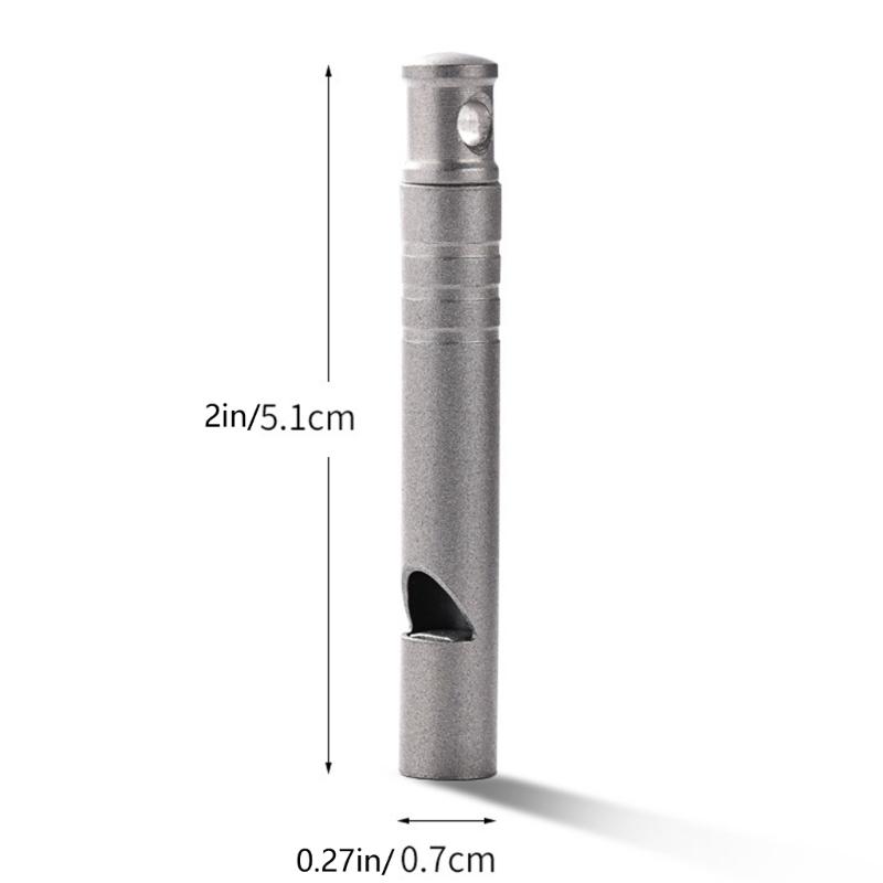 Metal Alloy Single Tube Referee Whistle Portable Loud Light Weight Emergencies Whistles Outdoor Tool for Women Men