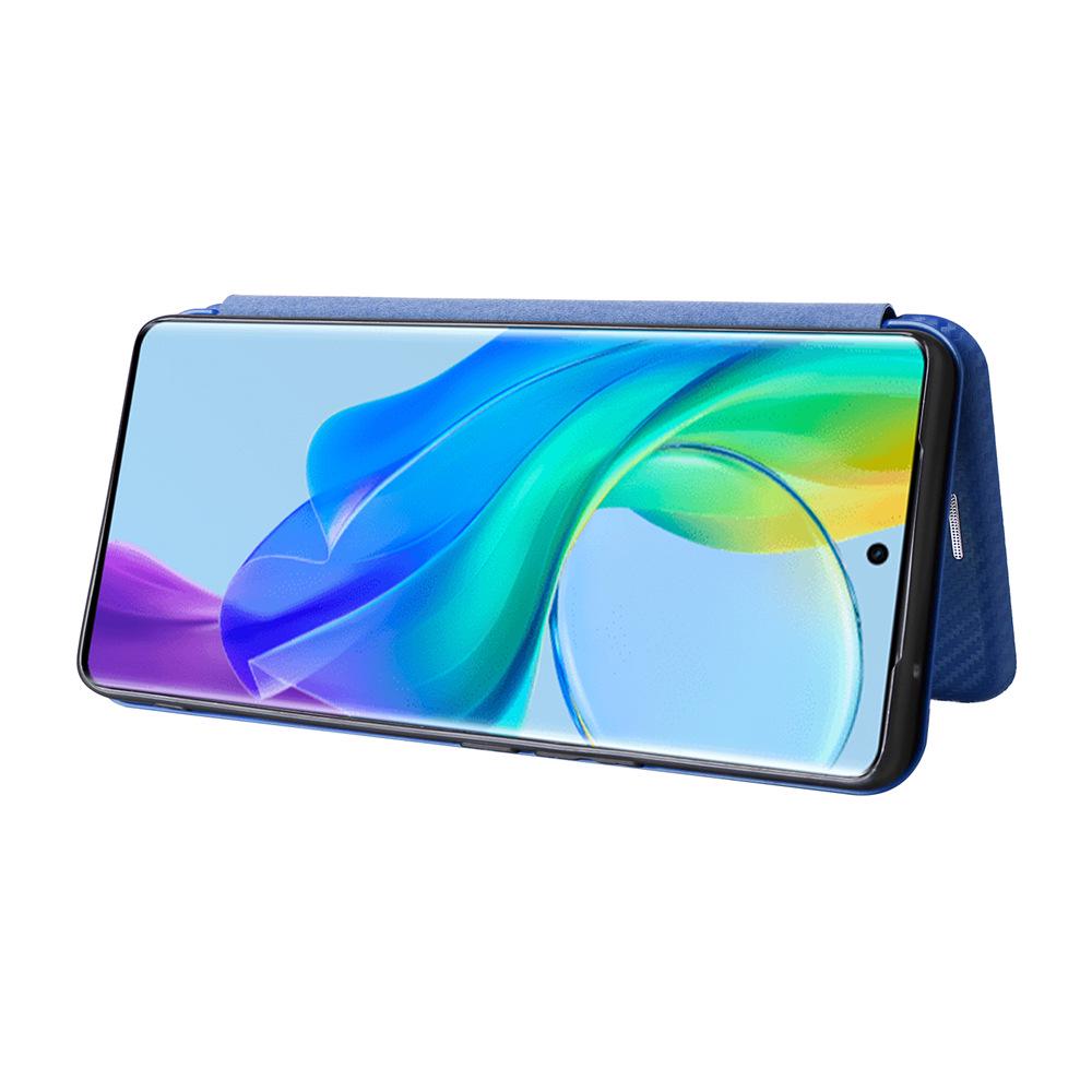 VIVO V29 Lite Multi-card Carbon Fiber Phone Case: Neutral Flip Protective Cover