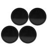 4PCS Wheel Center Caps 75mm Outer Diameter Scratch and Rain Proof Excellent Sealing for Vehicles Black