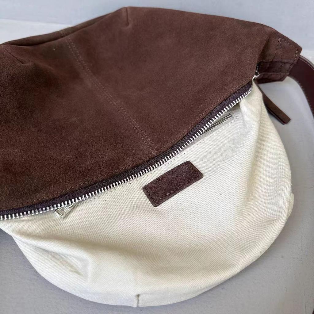 Nowa torebka croissant, niszowa torebka pierożek z matowej skóry, torebka pod pachę, torebka siodłowa, listonoszka na jedno ramię, dla kobiet