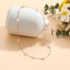 New Fashion Kpop Pearl Gold Color Goth Choker Necklace Cute Double Layer Beads Chain Pendant For Women Party Jewelry Girl Gift