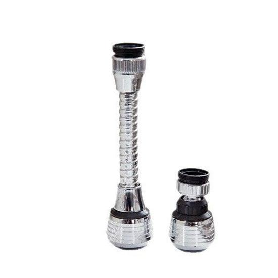 Universal Kitchen & Bathroom Faucet Filter with Splash-Proof, Water-Saving Shower Head Extension
