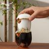 Auratic Pomegranate Home Ceramic Portable Kung Fu Tea Set